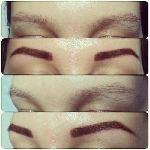 Как делают татуаж бровей в домашних условиях. Технология окрашивания бровей хной