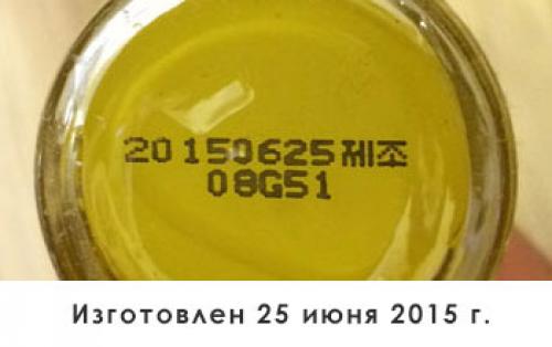 Обозначение срока годности на упаковке. Обозначение сроков годности корейской косметики