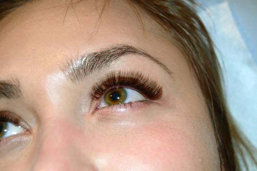 Как смотрятся коричневые нарощенные ресницы. Наращивание ресниц коричневого цвета