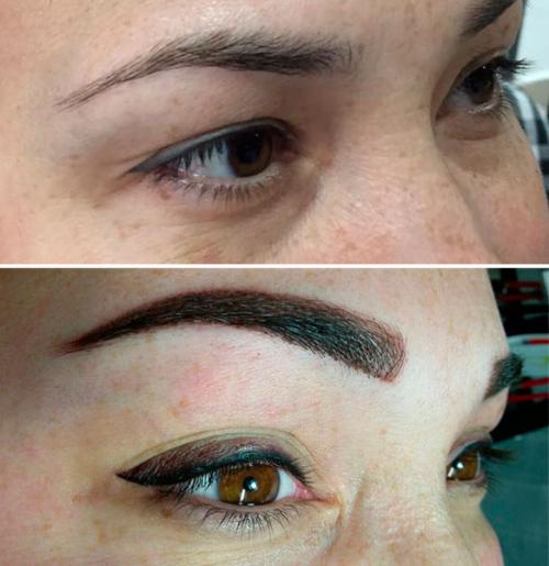 Теневой татуаж бровей до и после. Что такое “теневой татуаж”? 02