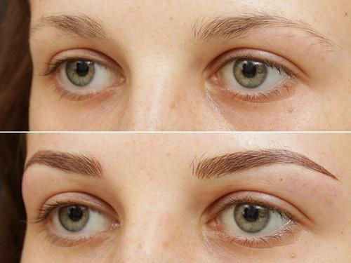Теневой татуаж бровей до и после. Что такое “теневой татуаж”? 01