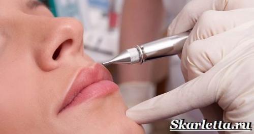 Микроблейдинг губ больно. 