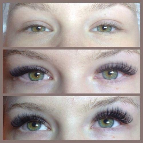 Полуторный объем ресниц. Как происходит наращивание ресниц с объемом