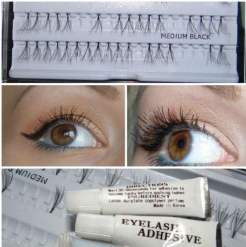 Пучковые ресницы, как клеить. Выбор накладных ресниц