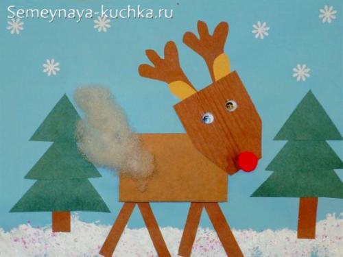Северный олень поделка своими руками. Для детей.