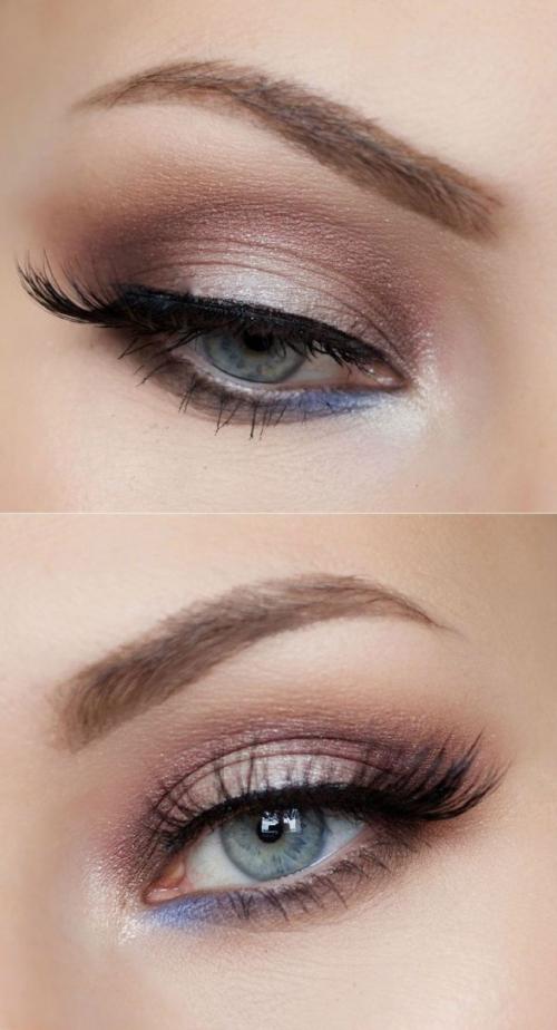 Свадебный макияж для голубых глаз и русых волос. Правила безупречного макияжа