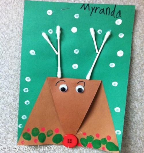 Северный олень поделка своими руками. Для детей.