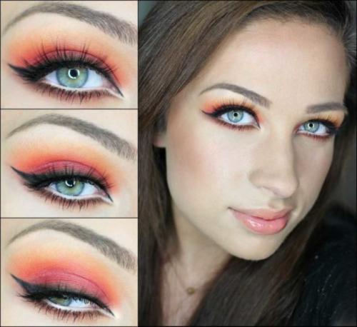 Золотой макияж для голубых глаз. Макияж для голубых глаз — придаем огранку живому бриллианту + фото