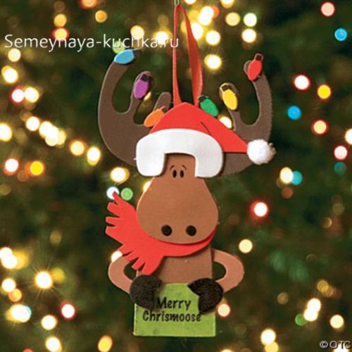 Северный олень поделка своими руками. Для детей.