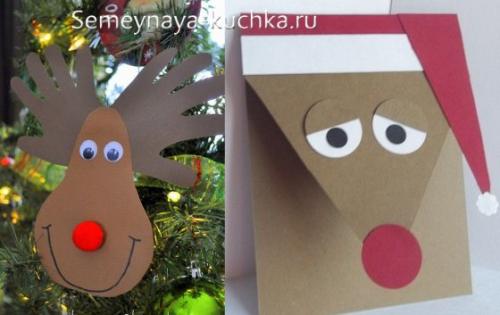 Северный олень поделка своими руками. Для детей.