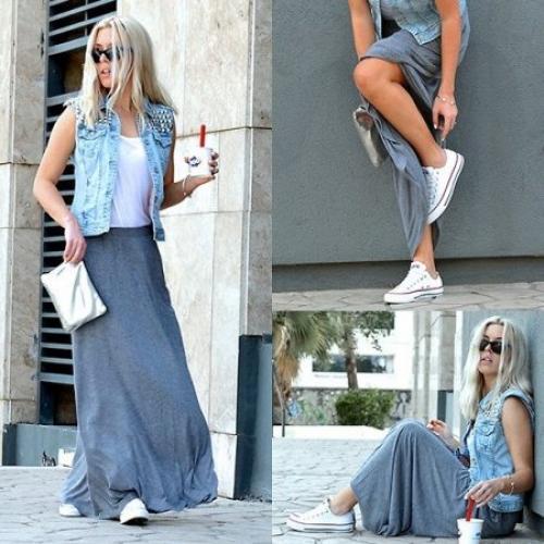 С какой обувью носить юбку миди. Популярные фасоны 10