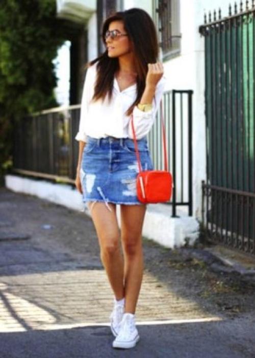 С какой обувью носить юбку миди. Популярные фасоны 08