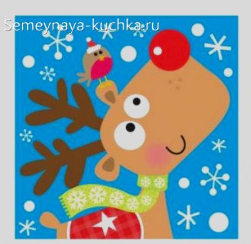 Северный олень поделка своими руками. Для детей.