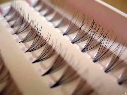 Пучки ресниц, как делать. Как самой наклеить ресницы пучками