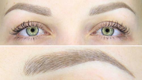 Татуаж бровей до и после. Виды и отличия