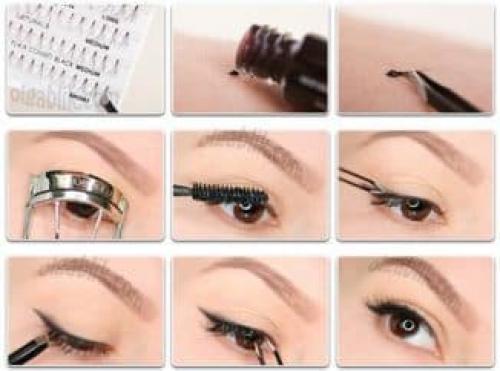 Чем наклеить ресницы без клея. Как клеить ресницы в домашних условиях самой себе
