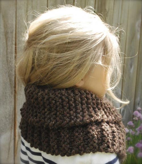 Связать шарфик для новорожденного. Снуд шарф с отворотом