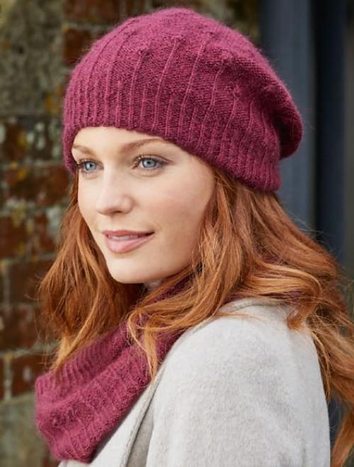 Шапка бини спицами женская. 3 модели шапки бини вкруговую без швов