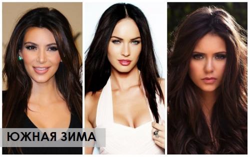 Южная зима цветотип. Гардероб для цветотипа Зима
