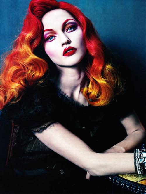 Макияж для красных волос.