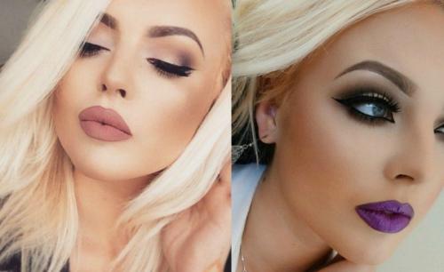 Цвета губной помады для блондинок. 