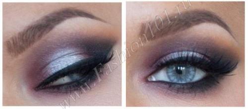 Дневной макияж-для голубых глаз. Варианты декоративного мейкапа