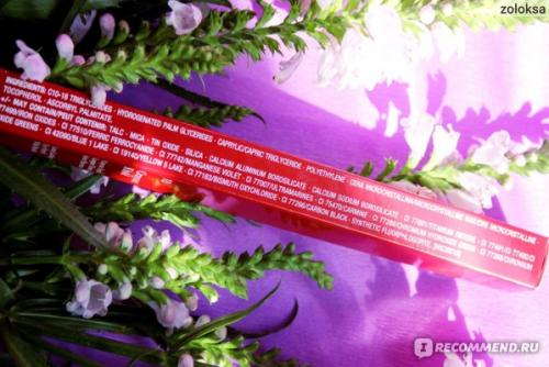 Фиолетовый карандаш для глаз. Стойкий двусторонний карандаш для глаз с кистью, в оттенке #10 (фиолетовый), очень красивый и качественный. Фото и макияж!