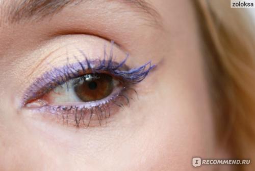 Фиолетовый карандаш для глаз. Стойкий двусторонний карандаш для глаз с кистью, в оттенке #10 (фиолетовый), очень красивый и качественный. Фото и макияж!