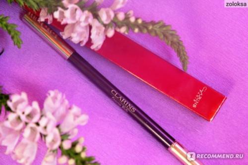 Фиолетовый карандаш для глаз. Стойкий двусторонний карандаш для глаз с кистью, в оттенке #10 (фиолетовый), очень красивый и качественный. Фото и макияж!