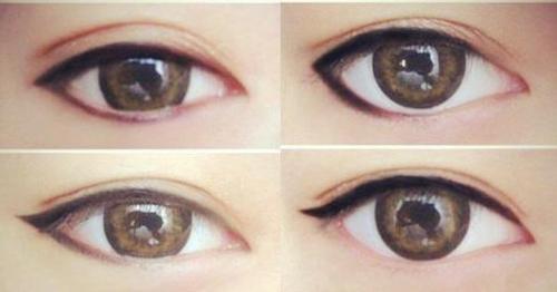 Макияж для опущенных уголков глаз