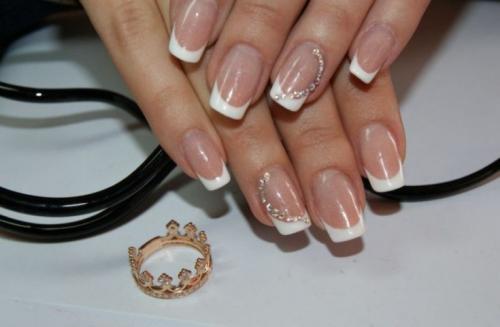 Белый френч на розовом фоне. Белый френч — изящный классический маникюр. 95 фото лучших вариантов + видео!