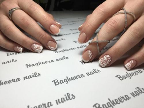 Белый френч на розовом фоне. Белый френч — изящный классический маникюр. 95 фото лучших вариантов + видео!