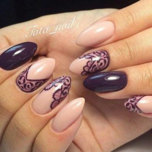 Белый френч на розовом фоне миндаль. Френч на ногтях миндалевидной формы с традиционным расположение «улыбки» (фото)