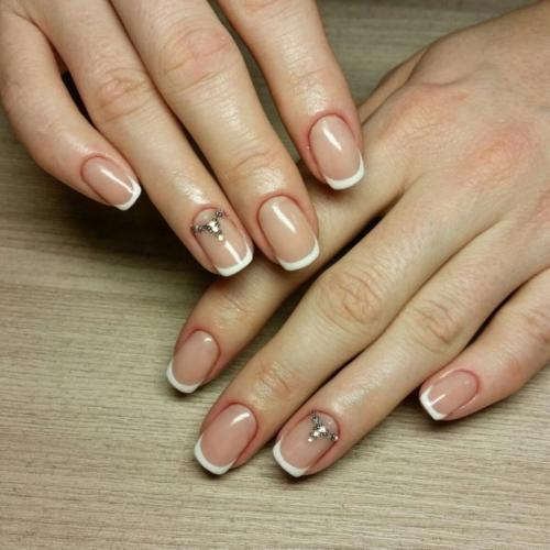 Белый френч на розовом фоне. Белый френч — изящный классический маникюр. 95 фото лучших вариантов + видео!