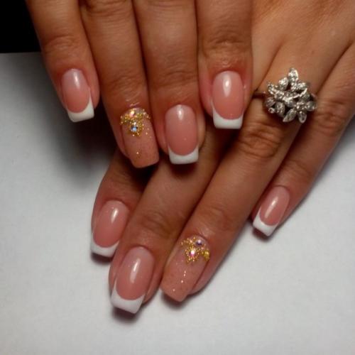 Белый френч на розовом фоне. Белый френч — изящный классический маникюр. 95 фото лучших вариантов + видео!