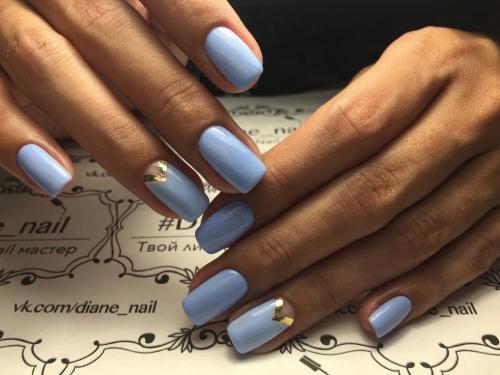 Голубой маникюр — 100 фото модных тенденций и новинок сезона. Варианты идеального сочетания и дизайна!