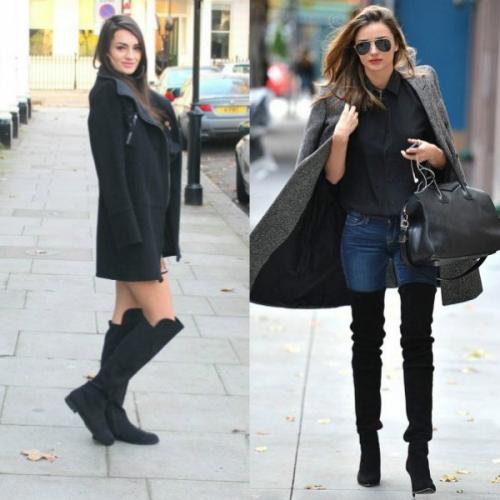 Ботинки и пальто женское. Актуальные варианты