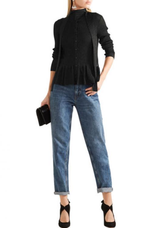 Кофта с баской и брюки. Где будут уместны