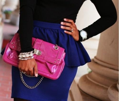 Кофта с баской и юбка карандаш. Прямой крой и карандаш