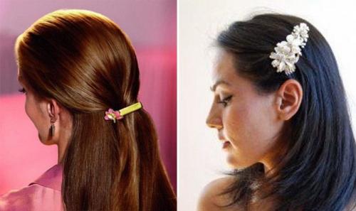 Как красиво заколоть волосы средней длины крабиком. Как красиво заколоть волосы крабиком