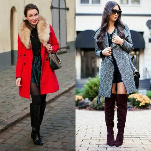 Ботинки и пальто, как сочетать для женщин. Пальто до колена, выше колена и ниже колена – подбираем обувь для каждого случая