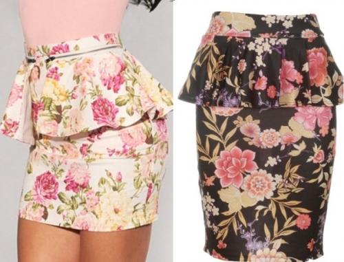 Кофта с баской и юбка карандаш. Прямой крой и карандаш