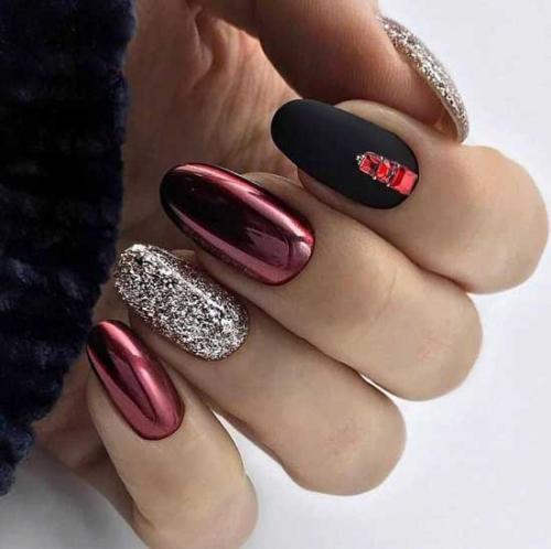 Идеи маникюра со втиркой 2019. Новинки маникюра с втиркой 2019-2020: топовые идеи на фото