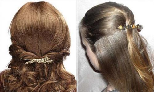 Как заколоть короткие волосы красиво сзади крабиком. Как красиво заколоть волосы крабиком