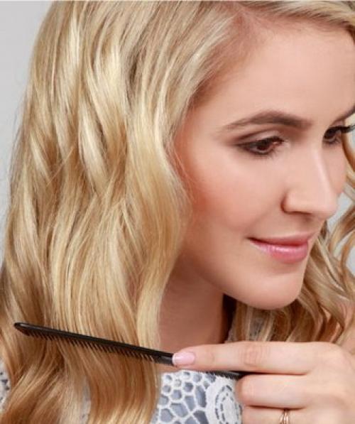 Чем заколоть волосы сзади. Прически с  крабиком  на  длинные волосы   14