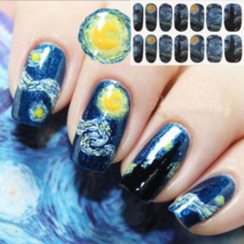 Звездное небо на ногтях маникюр. Создаем звездное небо на ногтях