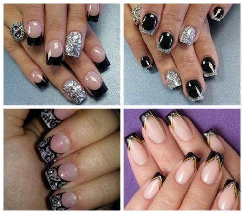 Розовый френч с блестками. Удачные идеи цветового решения