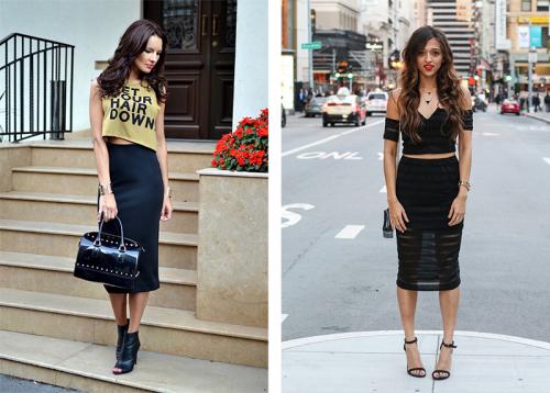 С чем носить завышенную юбку-карандаш. Кому подойдет