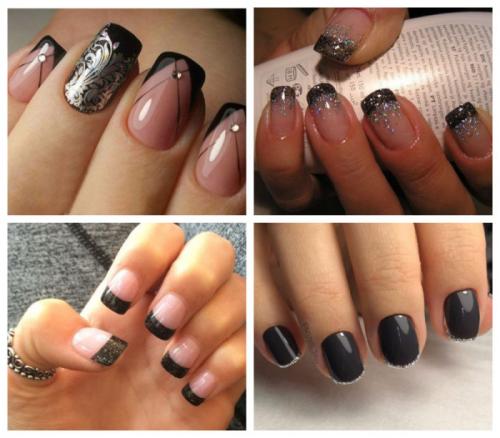 Розовый френч с блестками. Удачные идеи цветового решения