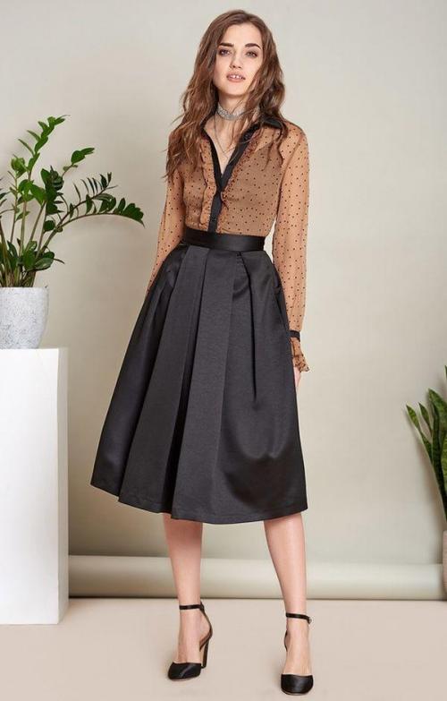 С чем носить завышенную юбку солнце. С чем носить юбку солнце, модные образы и советы стилистов